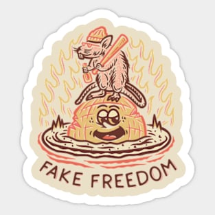 Fake Freedom Sticker